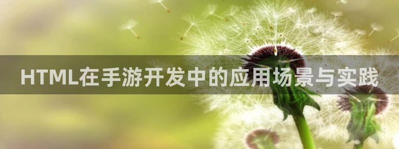 恩佐娱乐登陆：HTML在手游开发中的应用场景与实践