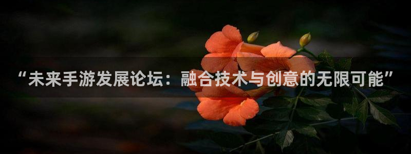 恩佐娱乐1：“未来手游发展论坛：融合技术与创意的无限可能”