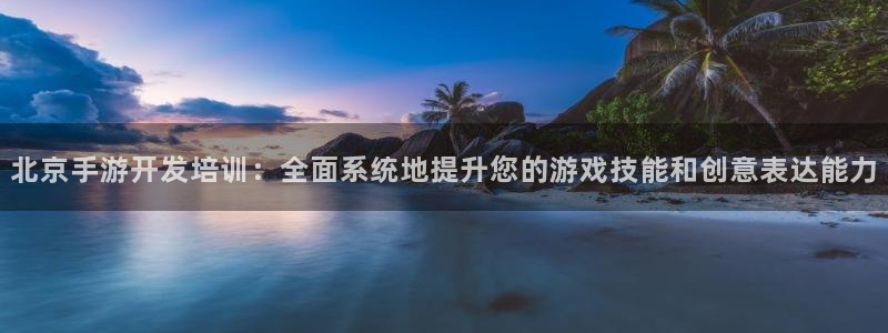 恩佐娱乐注册：北京手游开发培训：全面系统地提升您的游戏技能和
