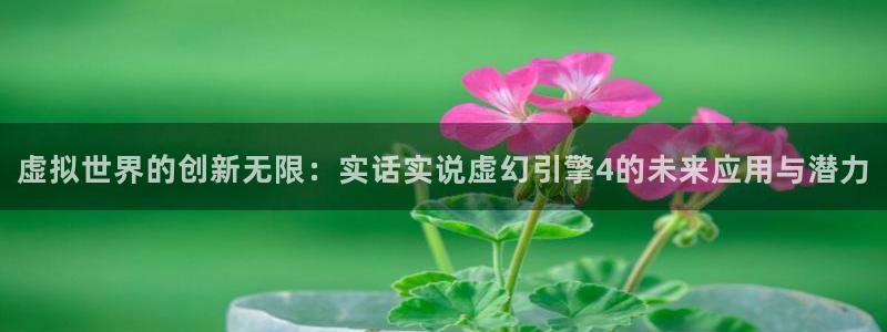 恩佐娱乐官方注册：虚拟世界的创新无限：实话实说虚幻引擎4的未